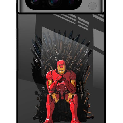 Ironman Throne Google Pixel 8 Pro Glass Case Back Cover by Casekaro