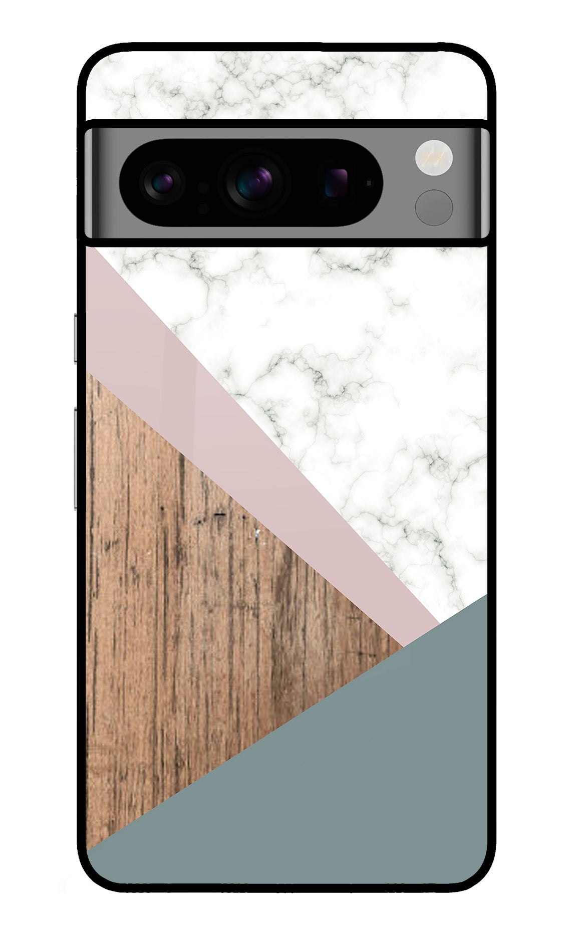 Marble wood Abstract Google Pixel 8 Pro Back Cover