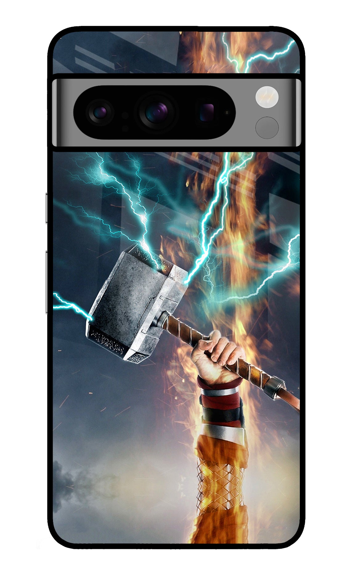 Thor Hammer Mjolnir Google Pixel 8 Pro Glass Case