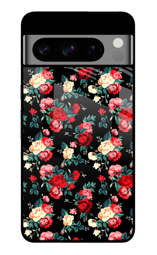 Rose Pattern Google Pixel 8 Pro Glass Case