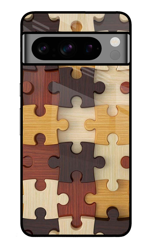 Wooden Puzzle Google Pixel 8 Pro Glass Case