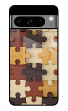 Wooden Puzzle Google Pixel 8 Pro Glass Case