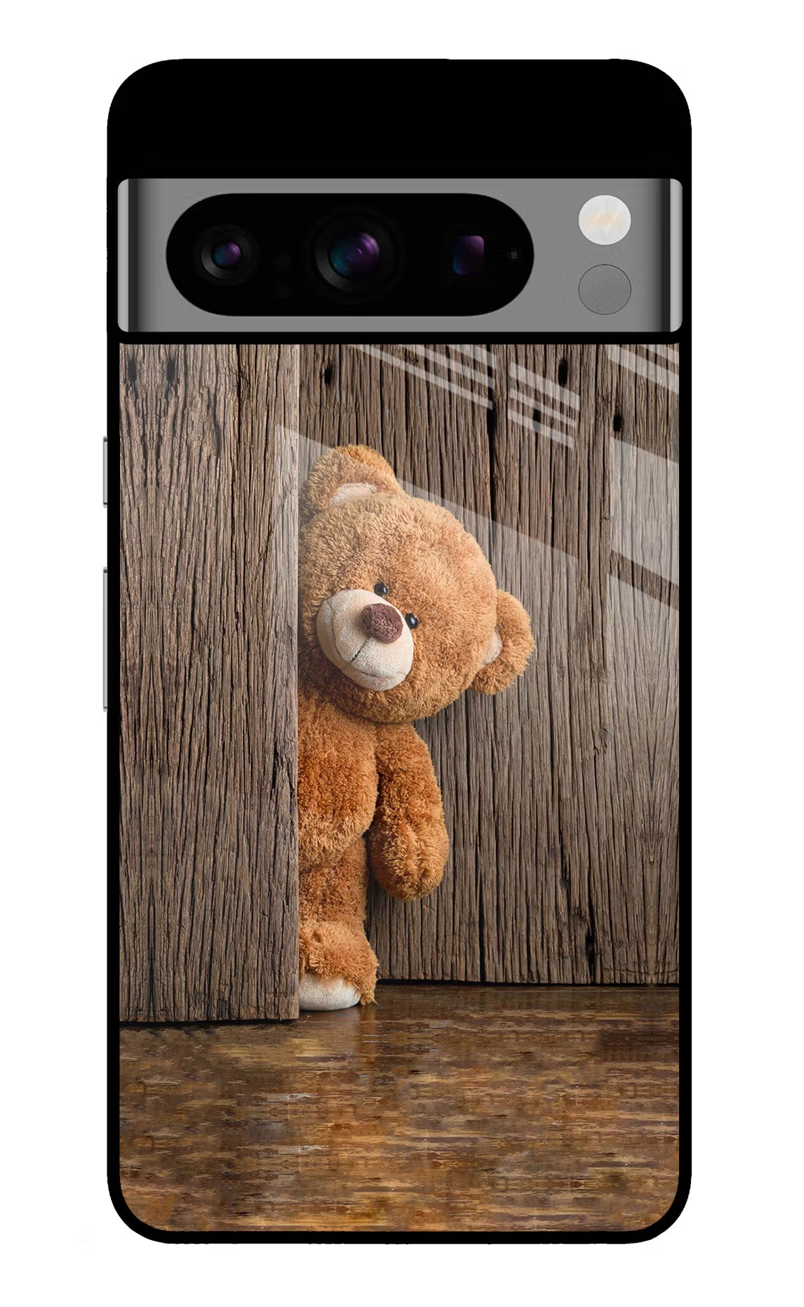 Teddy Wooden Google Pixel 8 Pro Glass Case