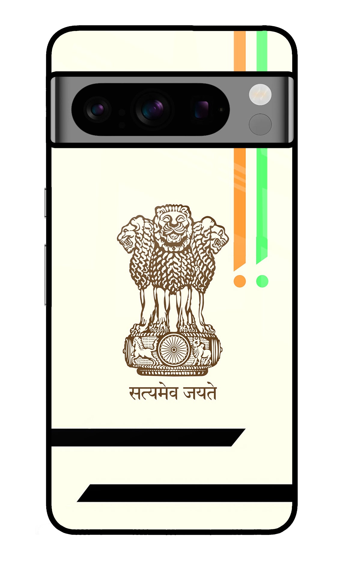 Satyamev Jayate Brown Logo Google Pixel 8 Pro Back Cover