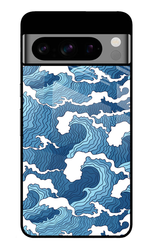 Blue Waves Google Pixel 8 Pro Glass Case