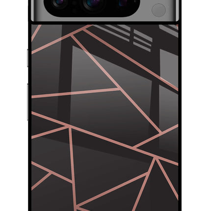 Geometric Pattern Google Pixel 8 Pro Glass Case Back Cover by Casekaro