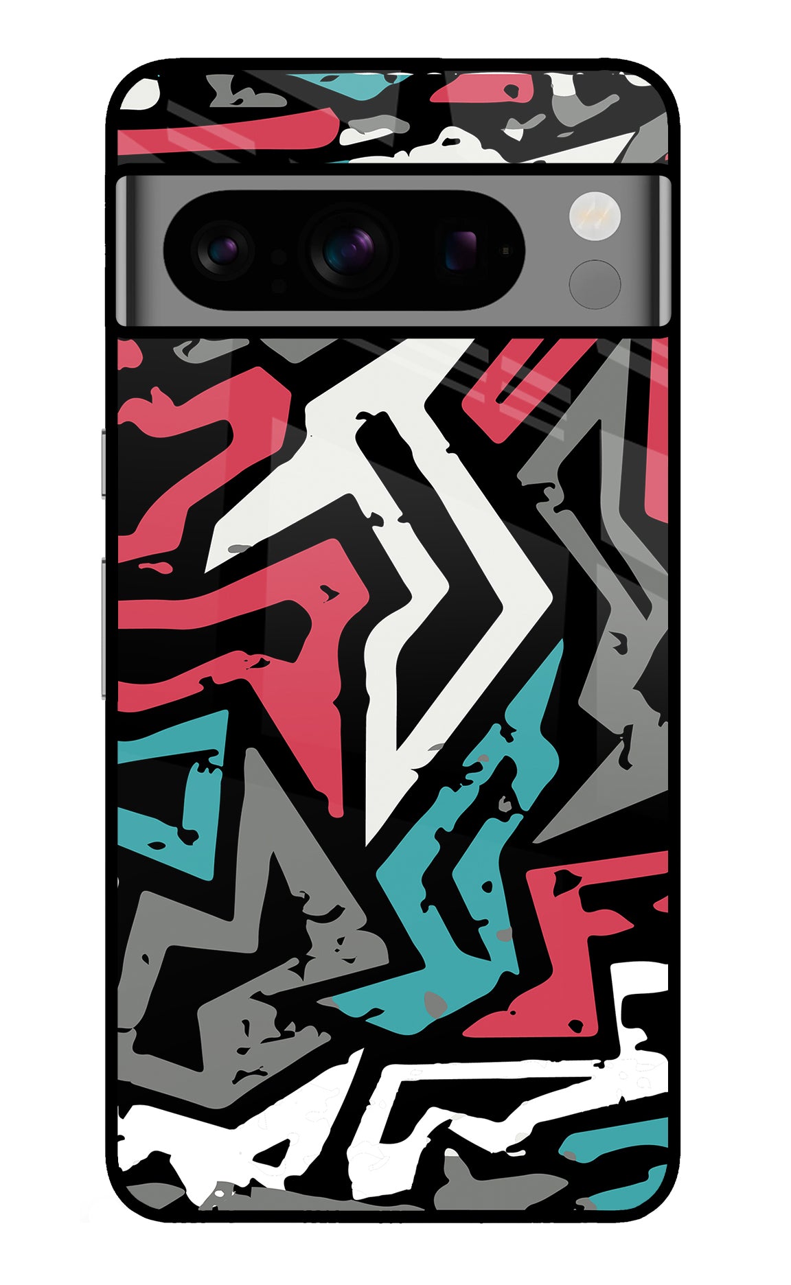 Geometric Graffiti Google Pixel 8 Pro Glass Case