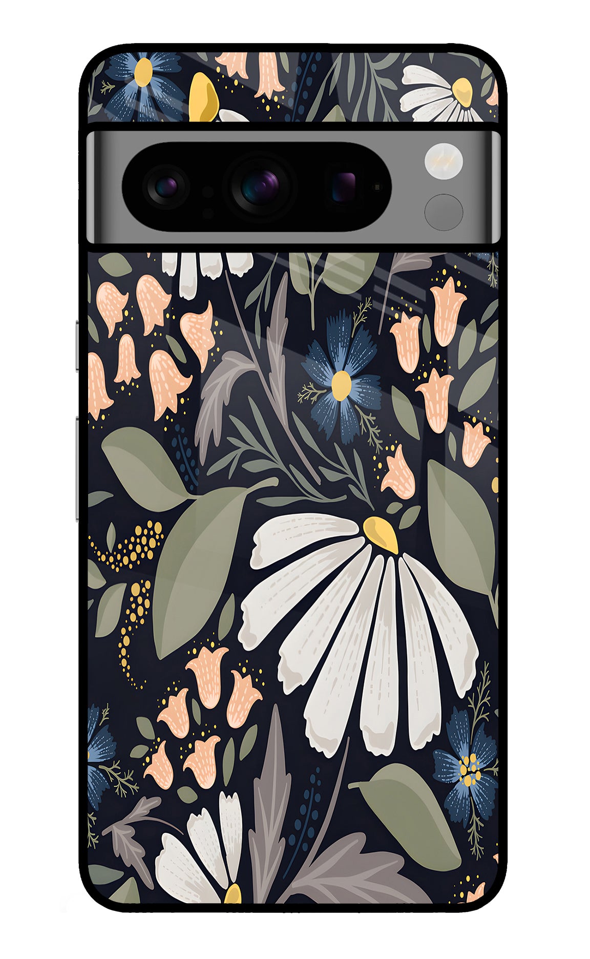 Flowers Art Google Pixel 8 Pro Glass Case