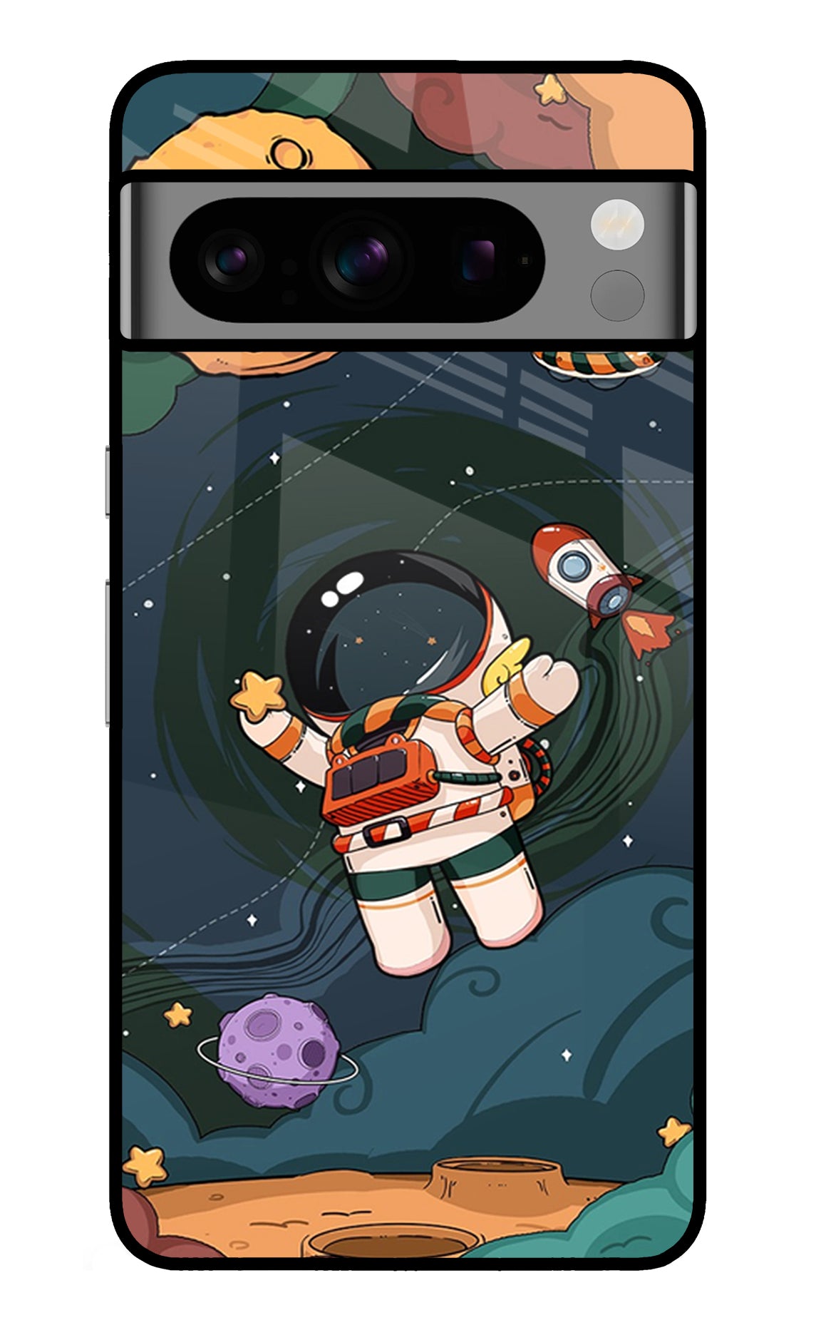 Cartoon Astronaut Google Pixel 8 Pro Back Cover