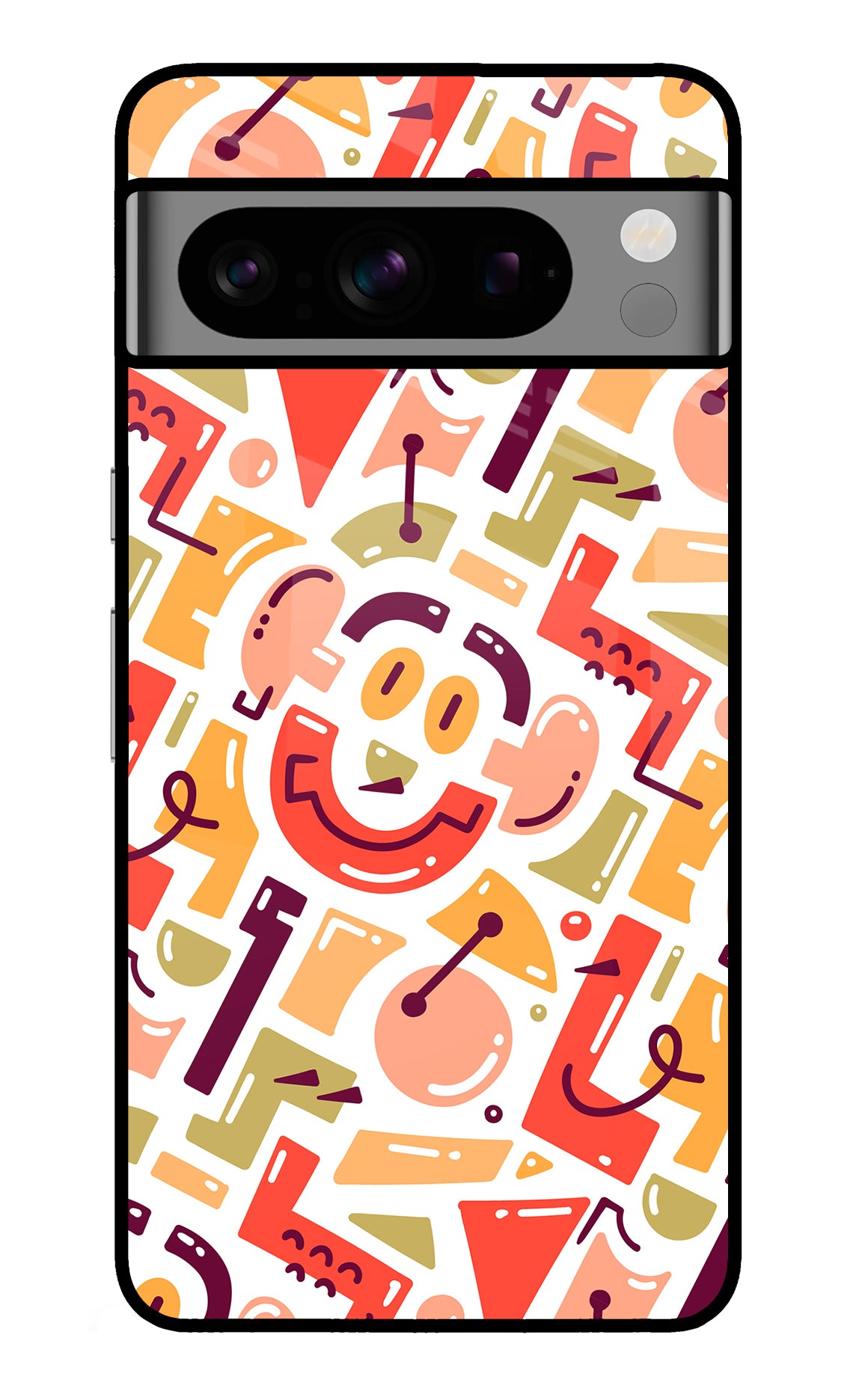 Doodle Pattern Google Pixel 8 Pro Back Cover