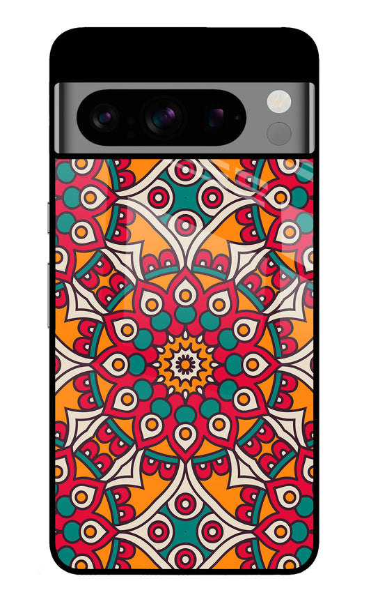 Mandala Art Google Pixel 8 Pro Glass Case