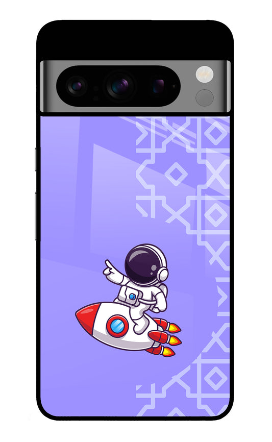 Cute Astronaut Google Pixel 8 Pro Glass Case