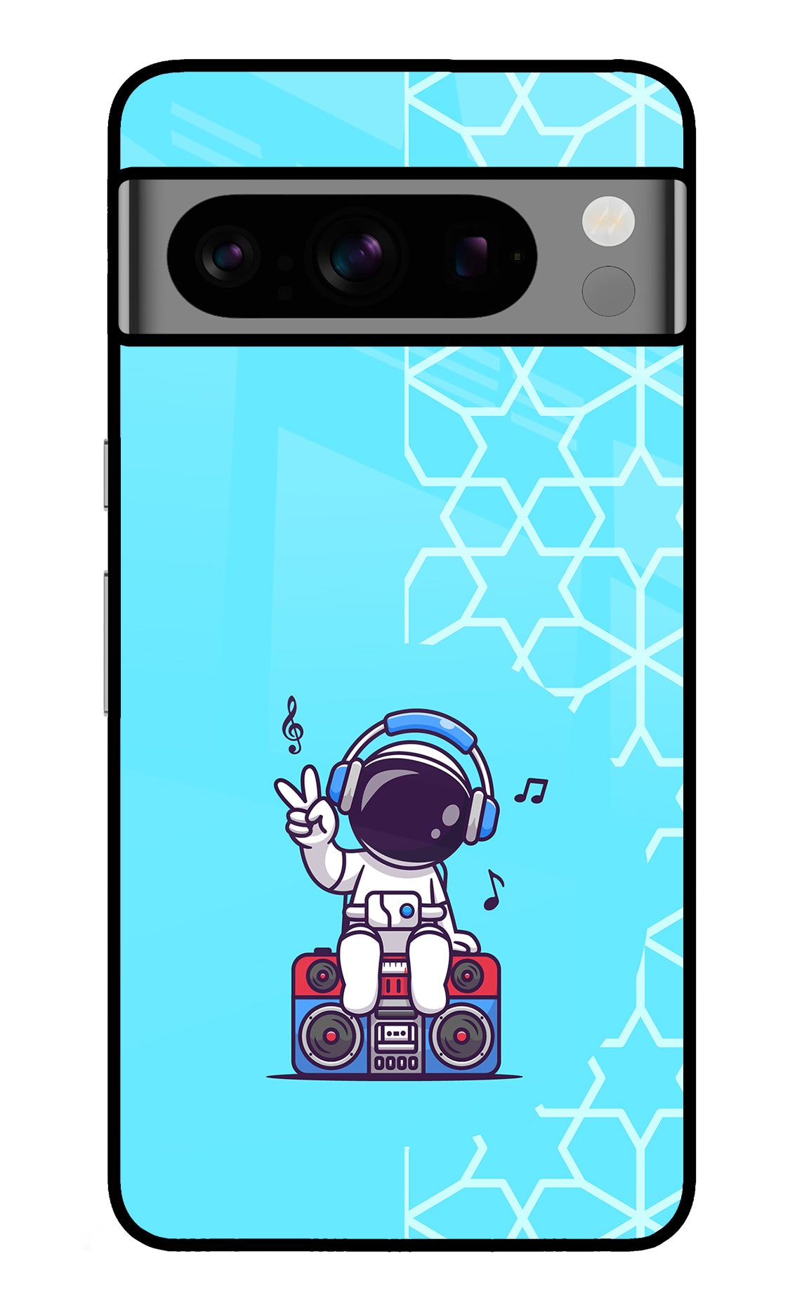 Cute Astronaut Chilling Google Pixel 8 Pro Back Cover