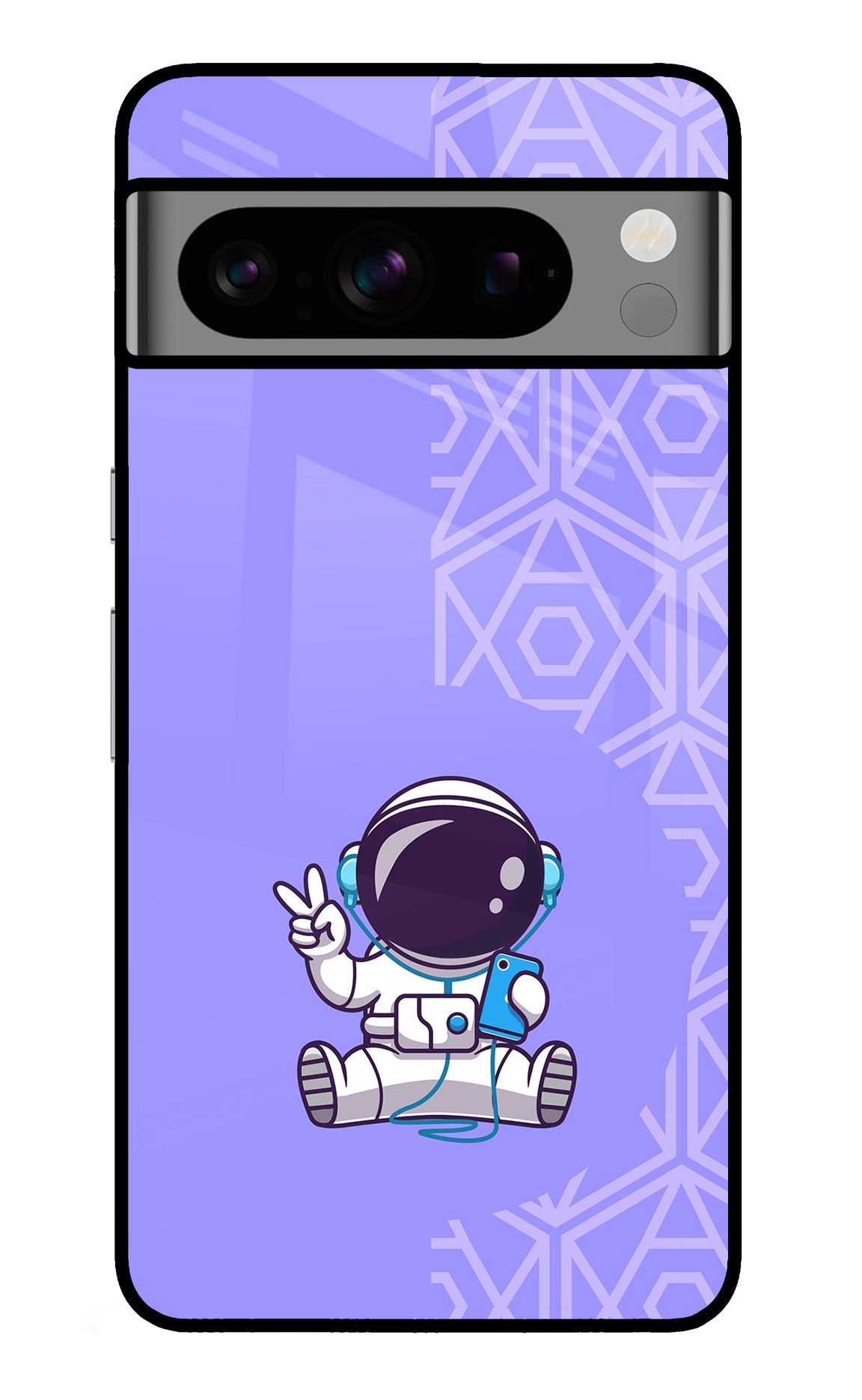 Cute Astronaut Chilling Google Pixel 8 Pro Back Cover