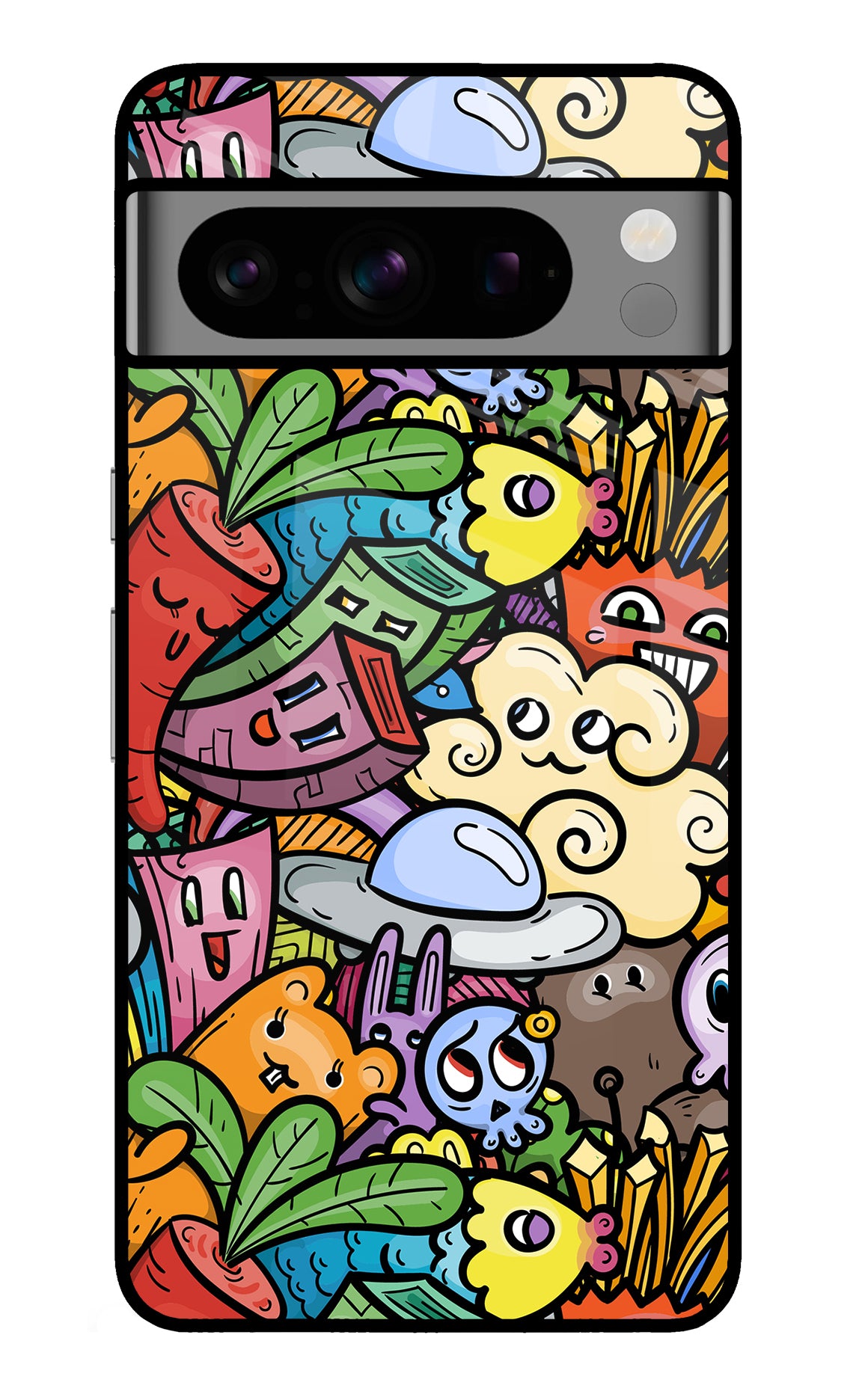 Veggie Doodle Google Pixel 8 Pro Back Cover