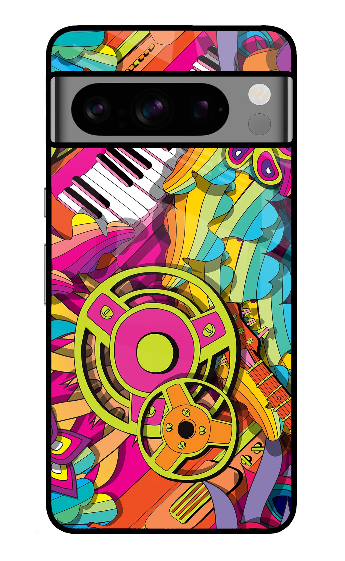 Music Doodle Google Pixel 8 Pro Back Cover