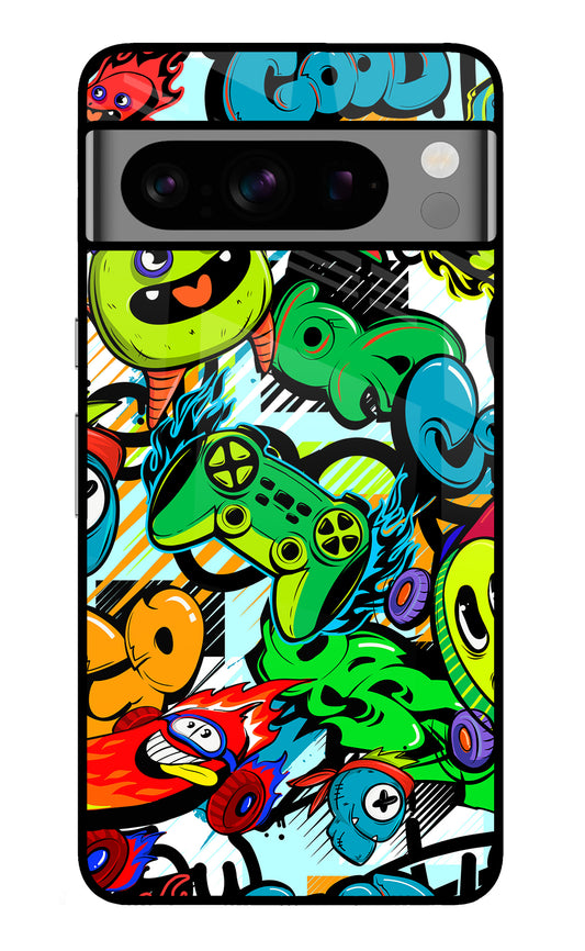 Game Doodle Google Pixel 8 Pro Glass Case