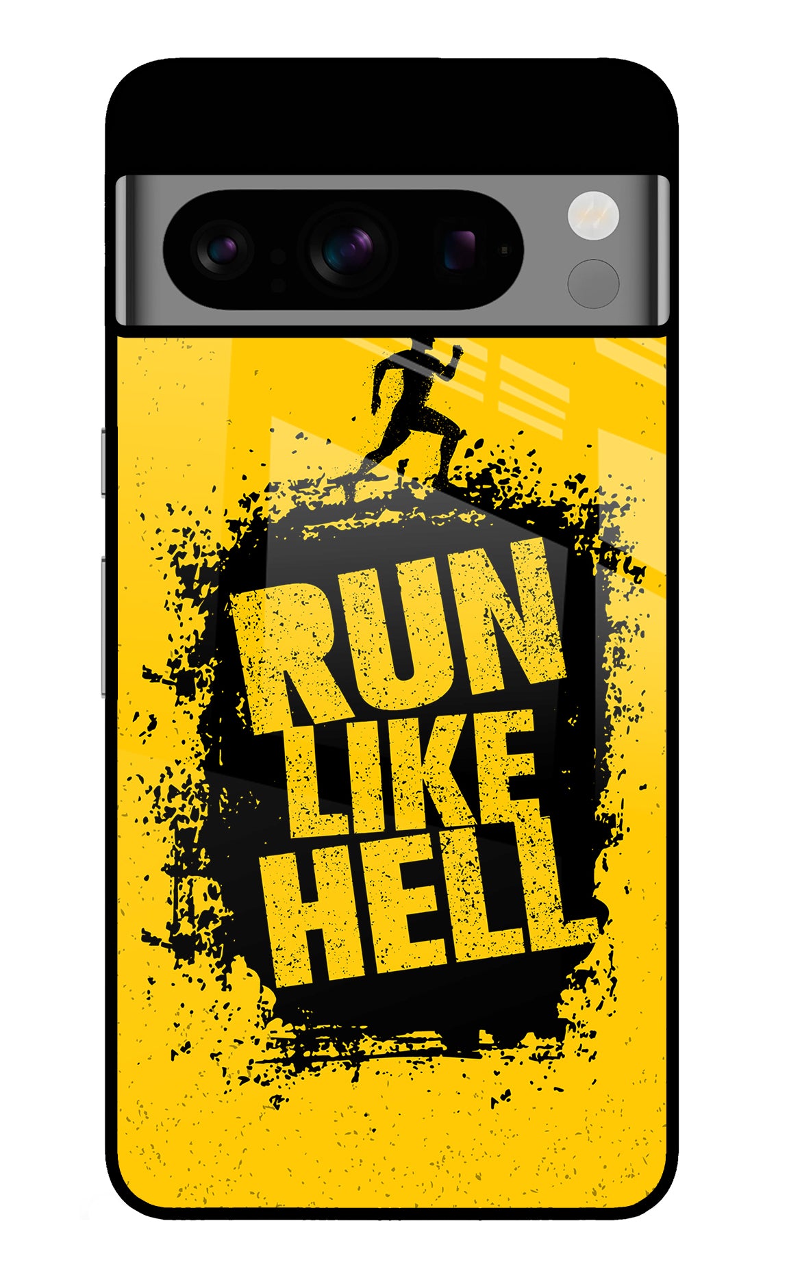 Run Like Hell Google Pixel 8 Pro Glass Case