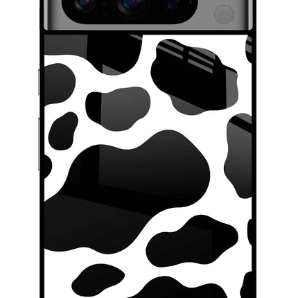 Cow Spots Google Pixel 8 Pro Glass Case Back Cover by Casekaro