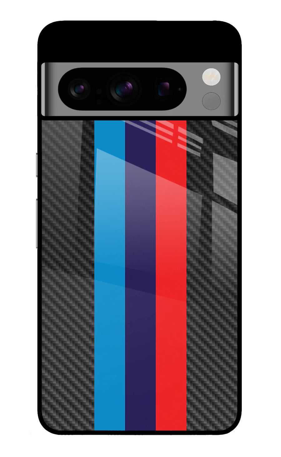 BMW Stripes Pattern Google Pixel 8 Pro Back Cover, Glass case