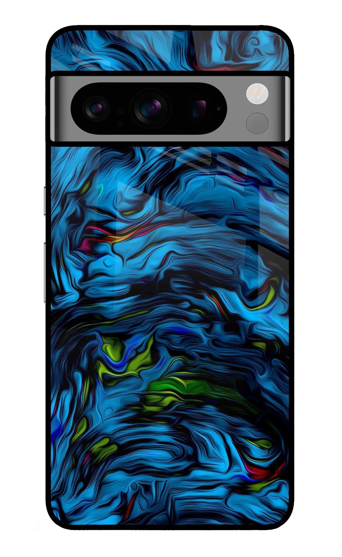 Dark Blue Abstract Google Pixel 8 Pro Back Cover