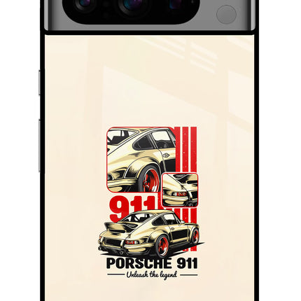 Classic Porsche 911 Google Pixel 8 Pro Glass Case Back Cover by Casekaro