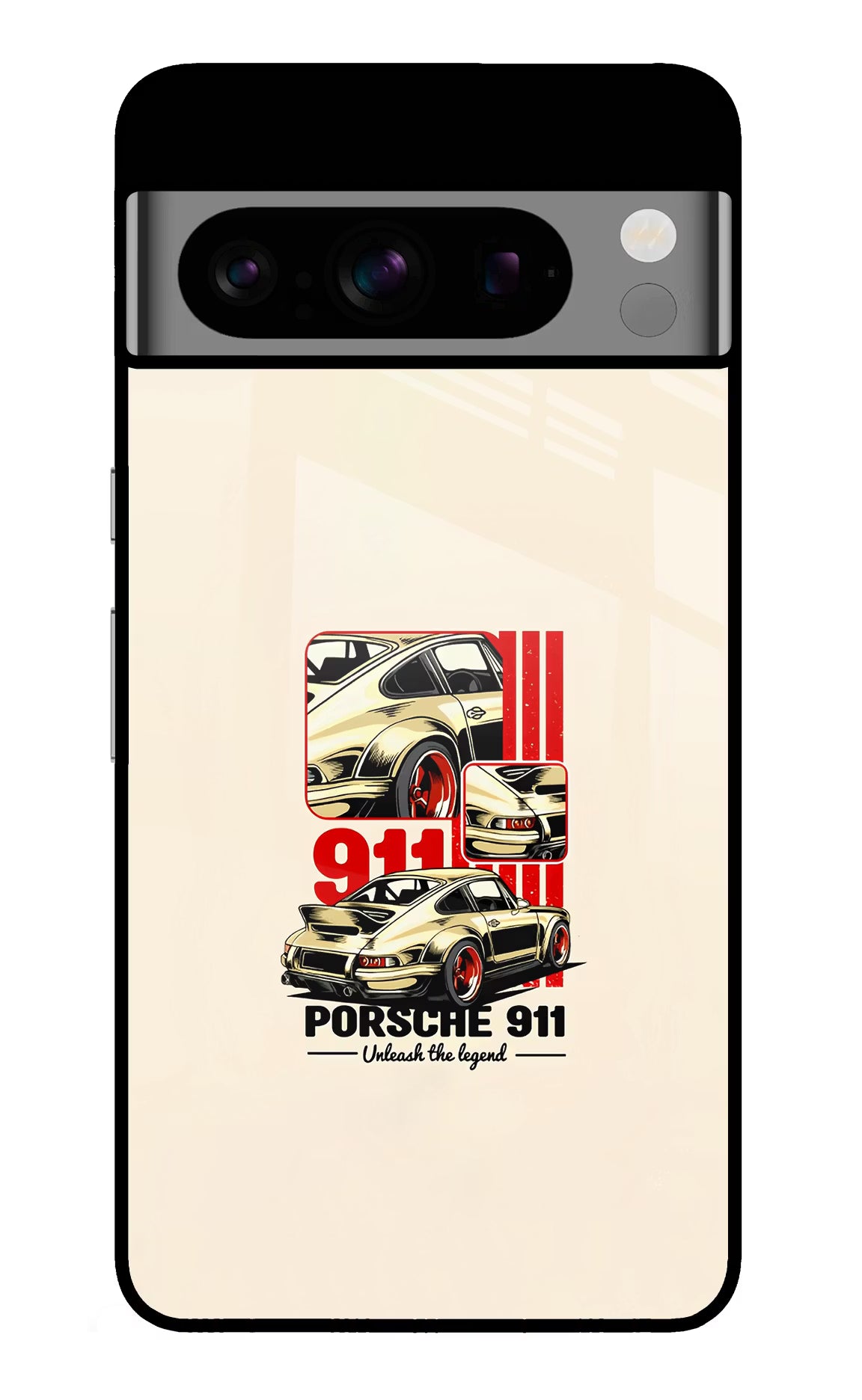 Classic Porsche 911 Google Pixel 8 Pro Glass Case Back Cover by Casekaro