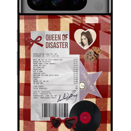 Queen of Disaster Google Pixel 8 Pro Glass Case Back Cover by Casekaro