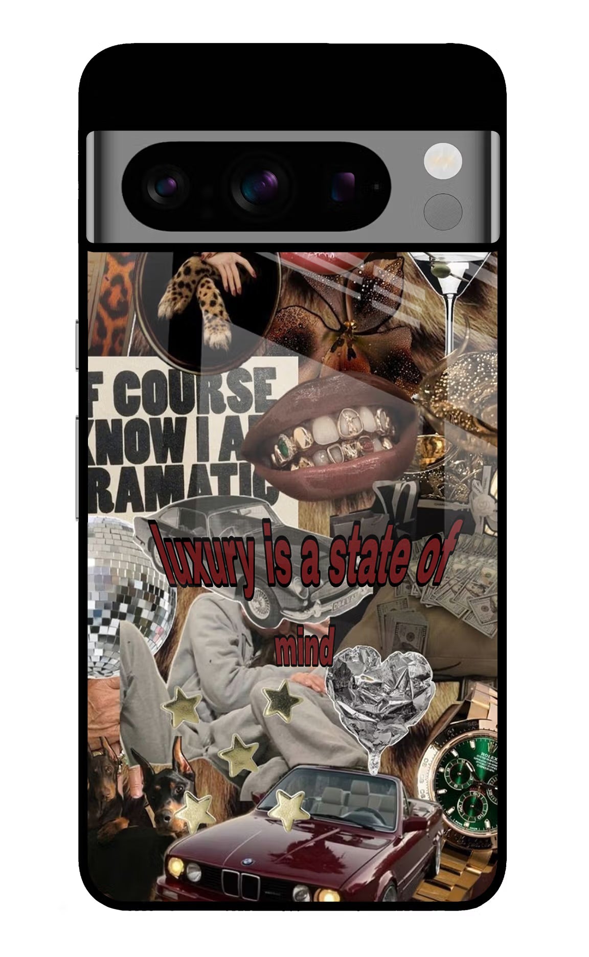 Luxury Google Pixel 8 Pro Glass Case Back Cover by Casekaro