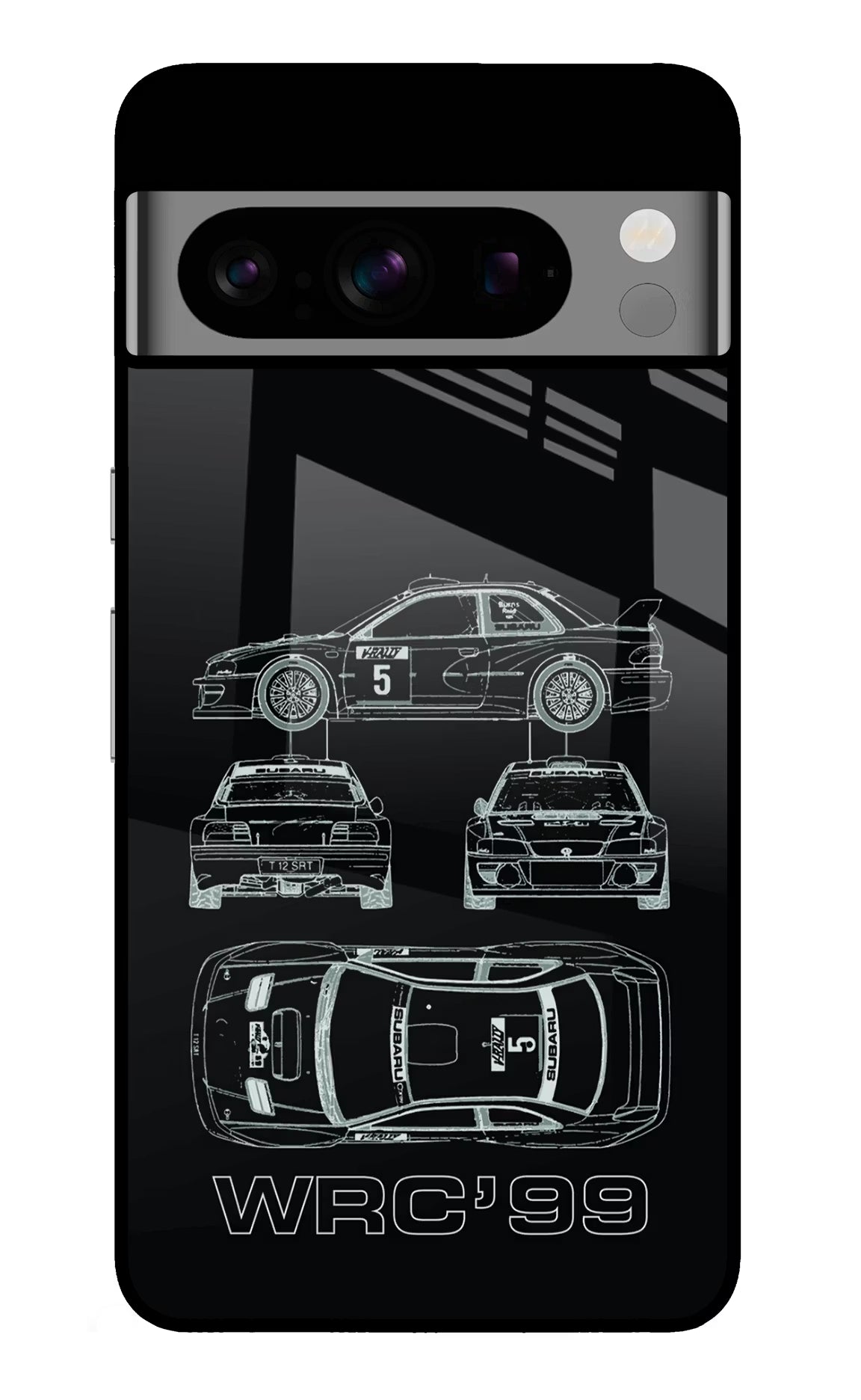 WRC'99 Google Pixel 8 Pro Glass Case Back Cover by Casekaro