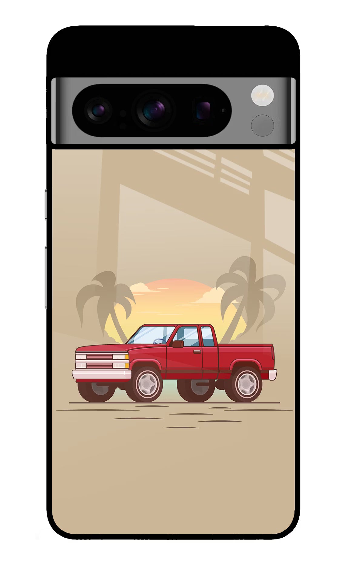Desert Classic Drive Google Pixel 8 Pro Glass Case Back Cover by Casekaro