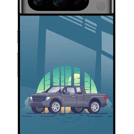 Retro Garage Vibe Google Pixel 8 Pro Glass Case