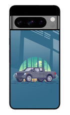 Retro Garage Vibe Google Pixel 8 Pro Glass Case