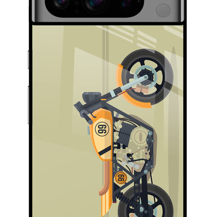 Vertical Speedster Google Pixel 8 Pro Glass Case