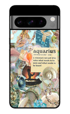 Aquarius Zodiac Google Pixel 8 Pro Glass Case