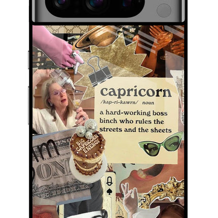 Capricorn Zodiac Google Pixel 8 Pro Glass Case