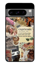 Capricorn Zodiac Google Pixel 8 Pro Glass Case Back Cover by Casekaro