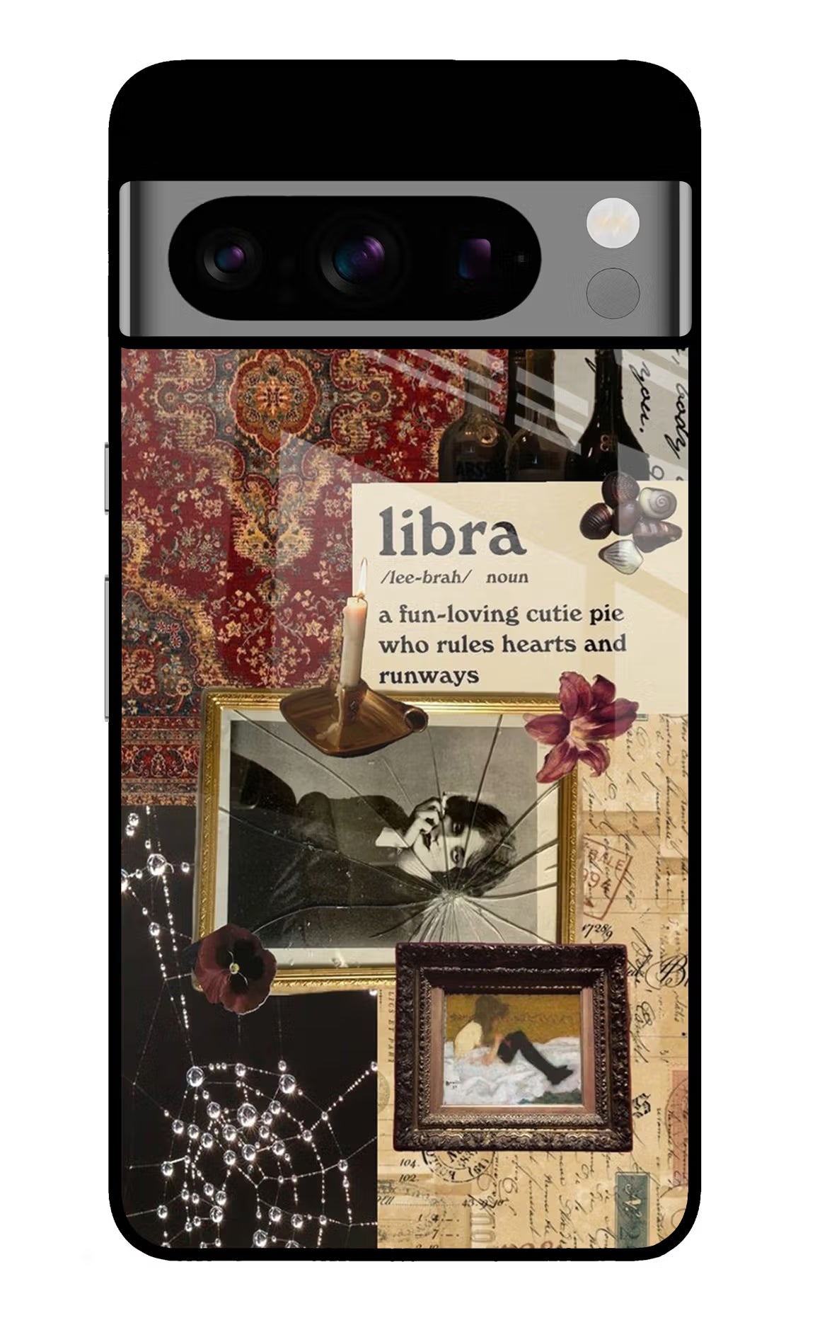 Libra Zodiac Google Pixel 8 Pro Glass Case Back Cover by Casekaro