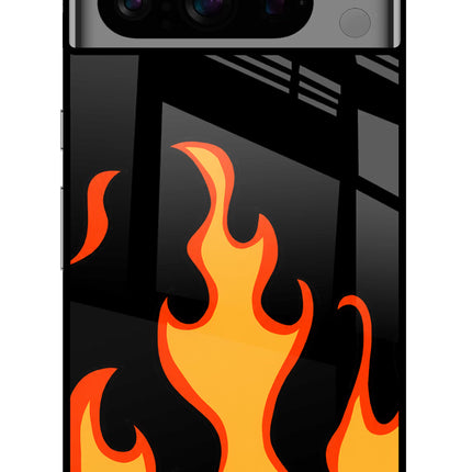 Fired Up – Black Google Pixel 8 Pro Glass Case