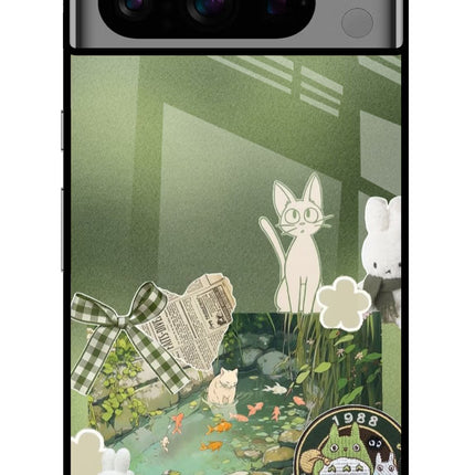 Aesthetic anime Google Pixel 8 Pro Glass Case