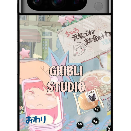 Studio Ghibli Google Pixel 8 Pro Glass Case