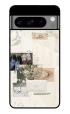 Soft Aesthetic Google Pixel 8 Pro Glass Case