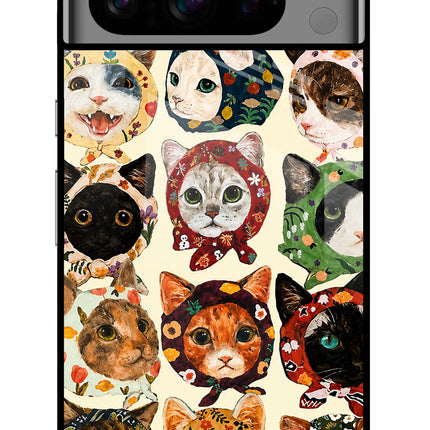 Cool Cat Google Pixel 8 Pro Glass Case