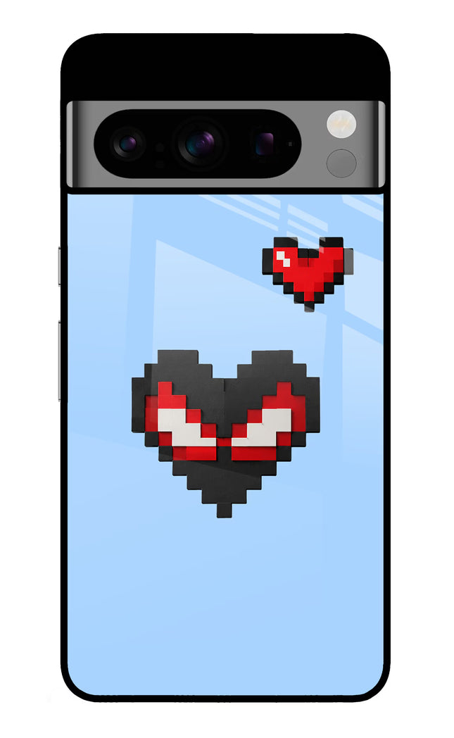 Peter Heart Google Pixel 8 Pro Glass Case