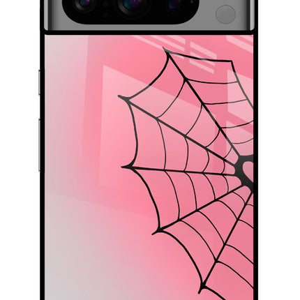 Pink Web Google Pixel 8 Pro Glass Case