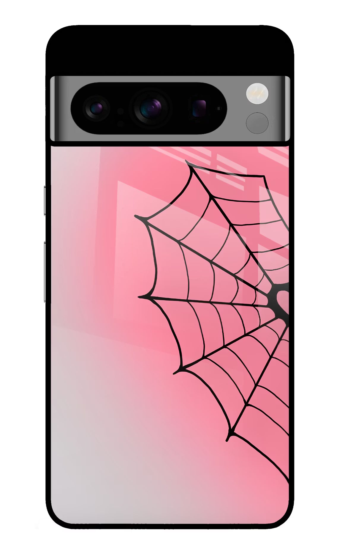 Pink Web Google Pixel 8 Pro Glass Case