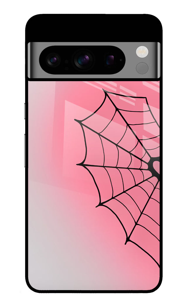 Pink Web Google Pixel 8 Pro Glass Case