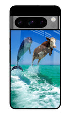 Dolphin vs Cow Google Pixel 8 Pro Glass Case