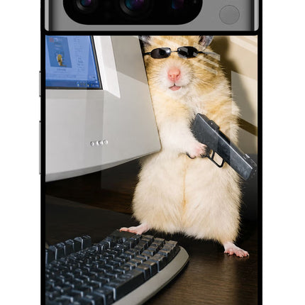 Hacker Hamster Google Pixel 8 Pro Glass Case