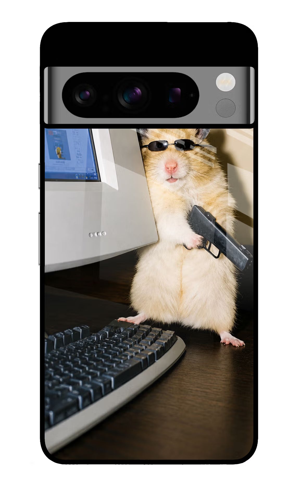 Hacker Hamster Google Pixel 8 Pro Glass Case